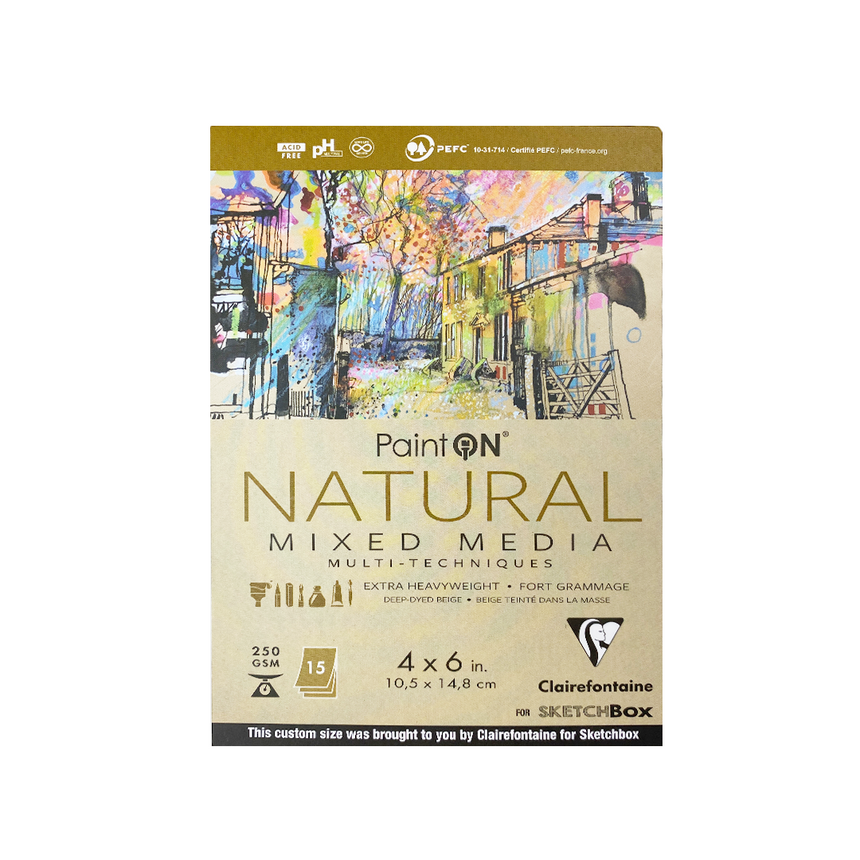 Paint on Pad--Natural 4x6 15 sheets