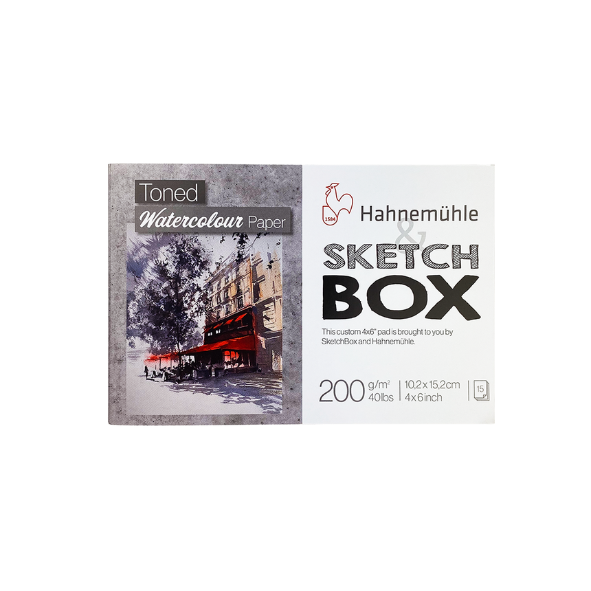 Hahnemhule 4x6 Toned Grey Watercolor Pad 15 sheets Co-Branded