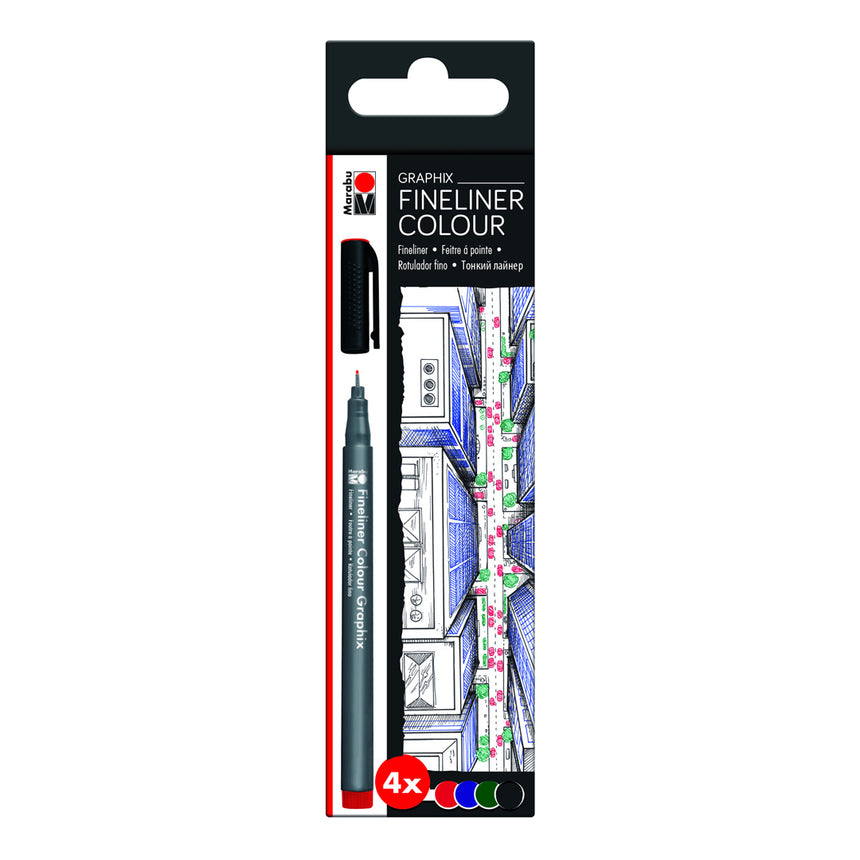 Marabu Graphix Fineliner 4-set