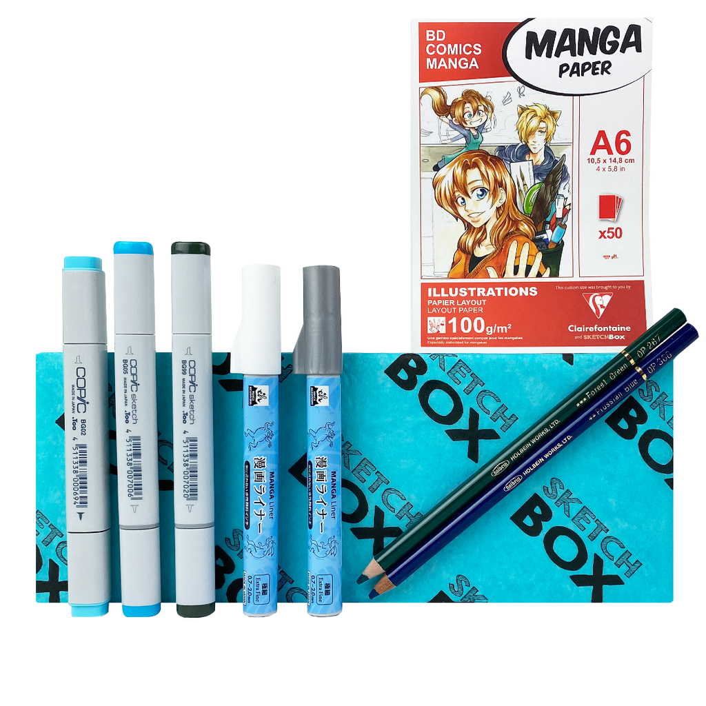 Winter Illustration Marker + Colored Pencil Premium Box 