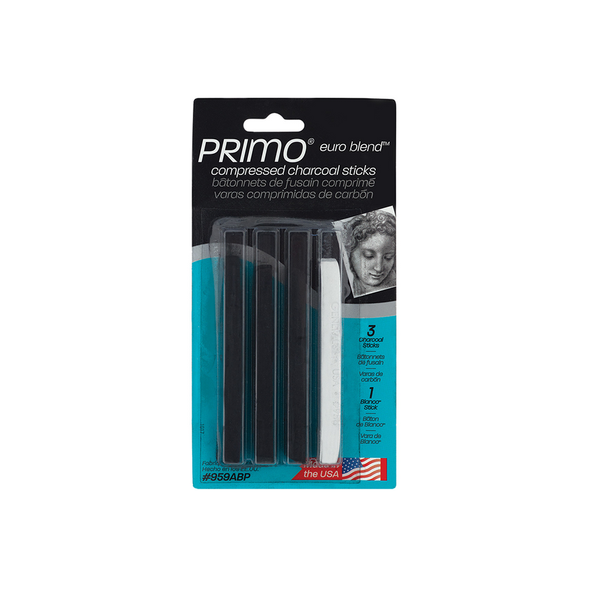 General's Primo Euro Blend Compressed Charcoal Sticks