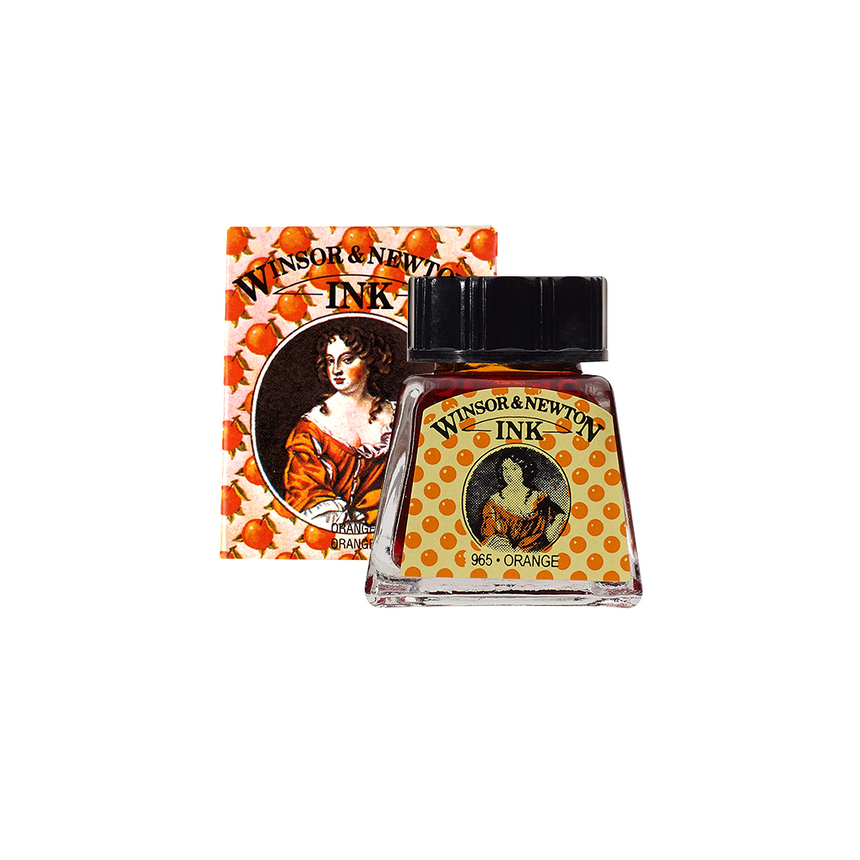 Winsor & Newton Drawing Ink--Orange 965