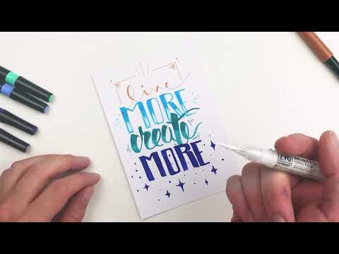 SketchBox Hand Lettering Premium Box - Cool Tones