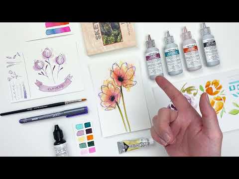 1pc Creative Watercolor Coloring Book With Water Powder Drawing