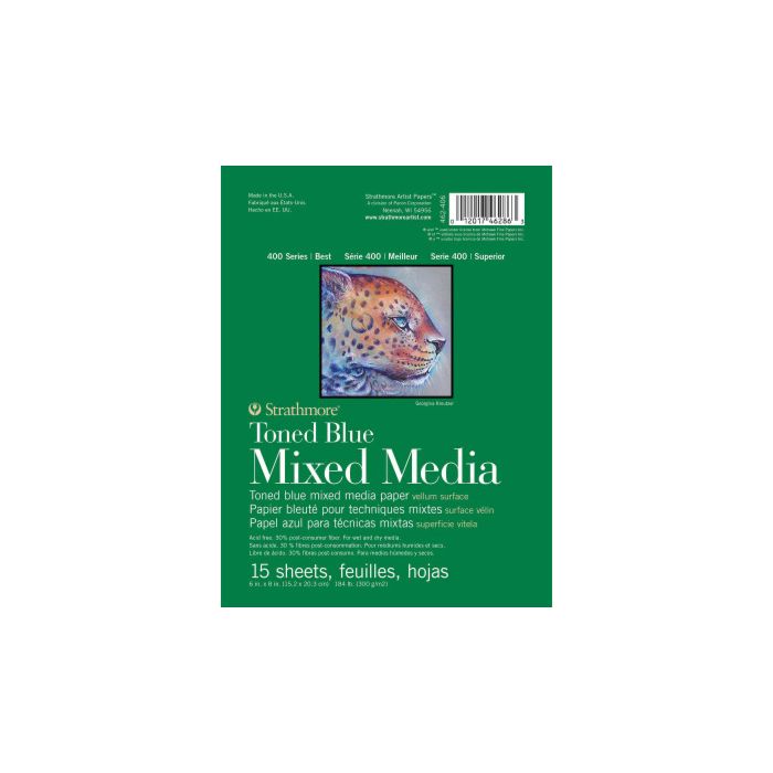 Strathmore Mixed Media Pad Toned Blue--4x6 – ShopSketchBox