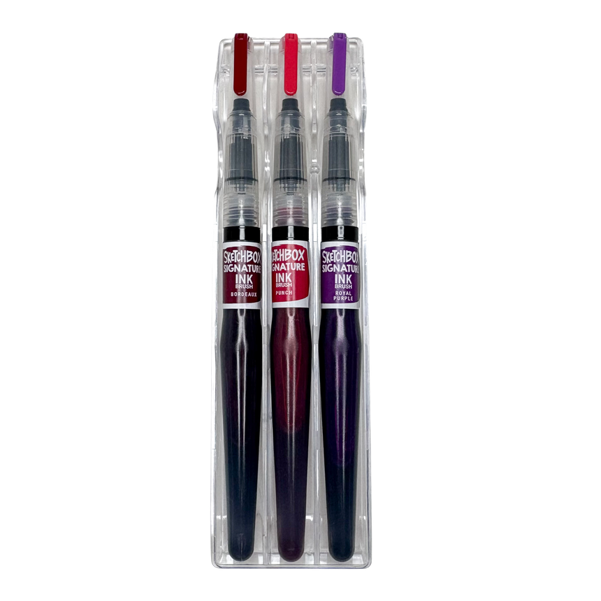 SketchBox Signature Dye-Based Ink Brush 3 Set