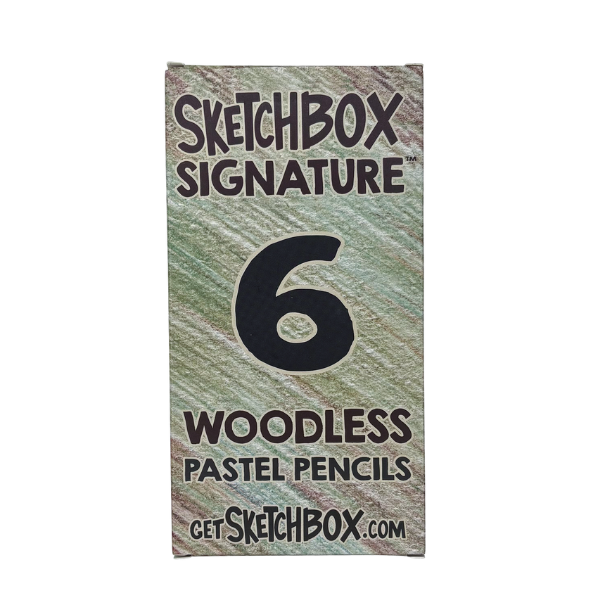 SketchBox Signature Woodless Pastel Pencil 6 Set