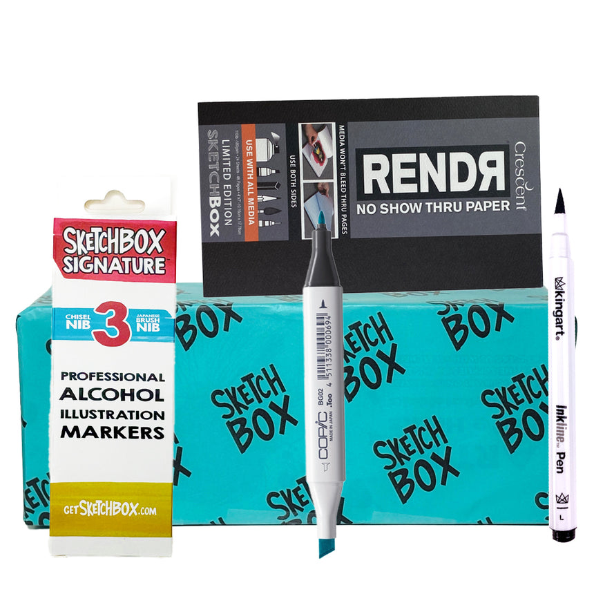 Jewel Toned Illustration Marker Basic Box