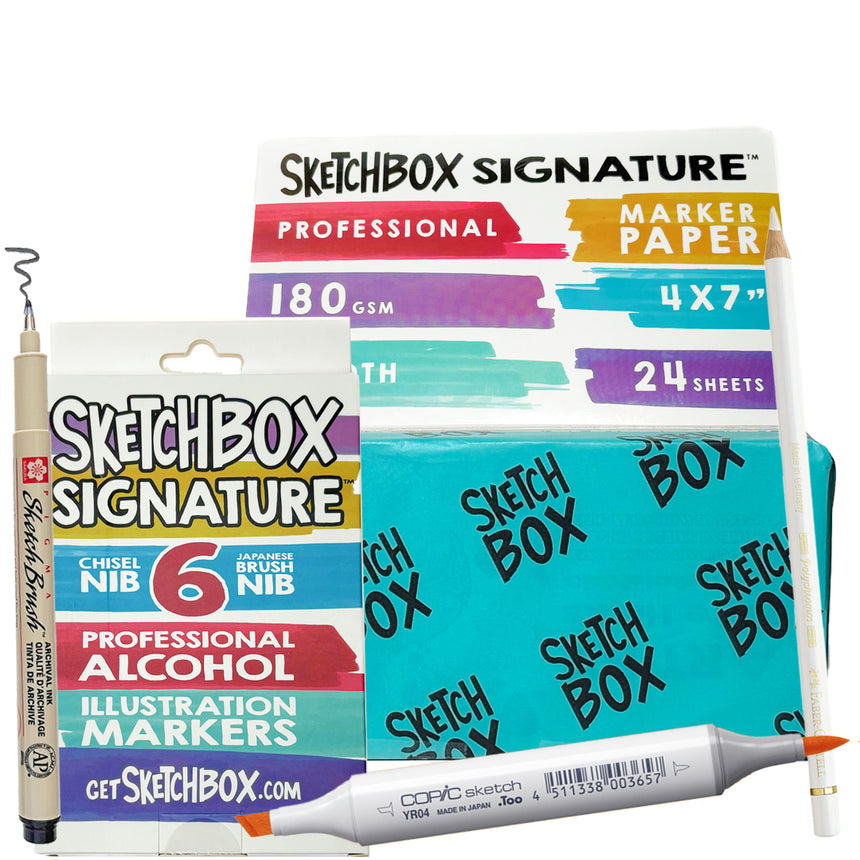 Jewel Toned Illustration Marker Premium Box