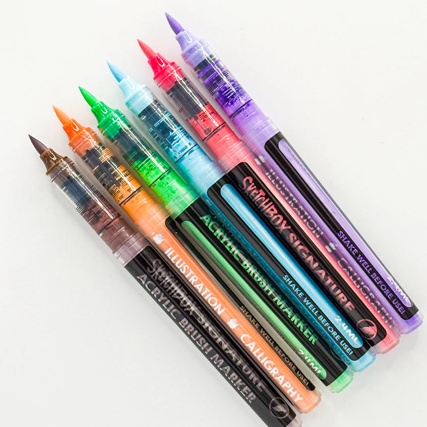 SketchBox Signature Paint Marker- 6 Set