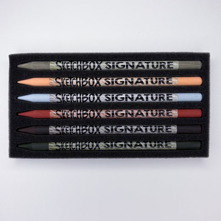 SketchBox Signature Woodless Pastel Pencil 6 Set