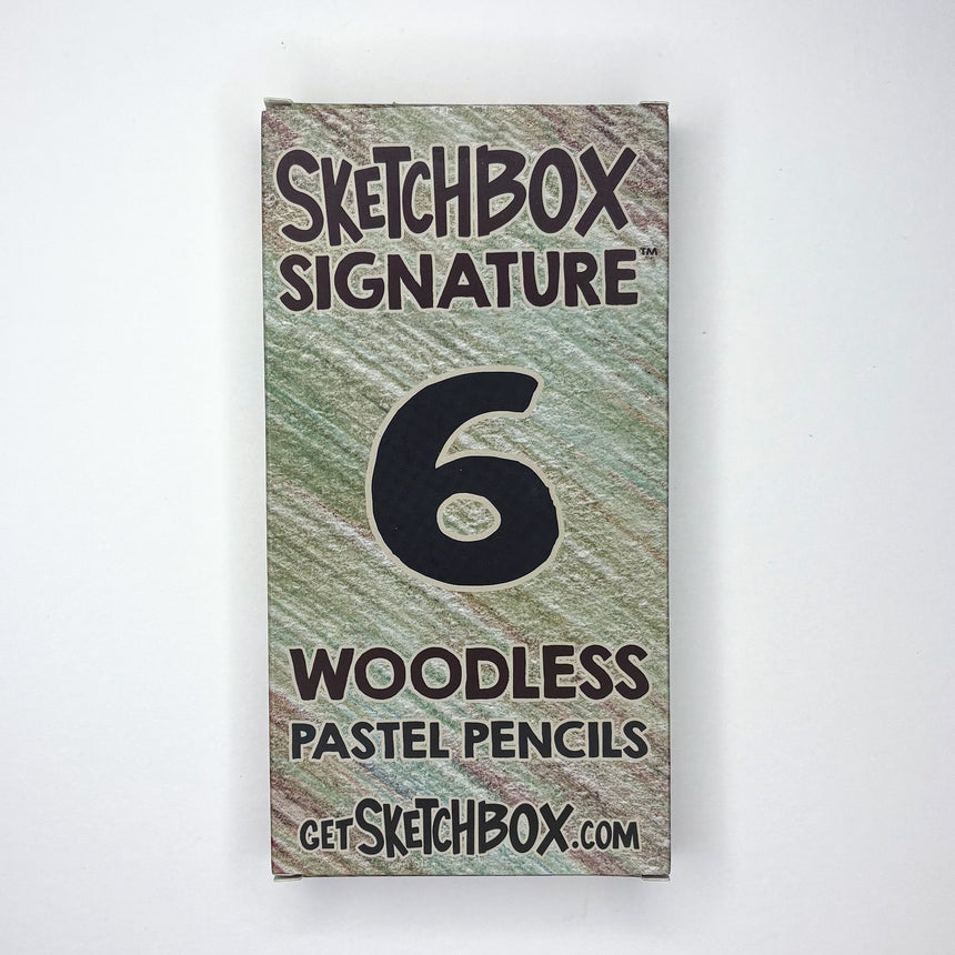 SketchBox Signature Woodless Pastel Pencil 6 Set