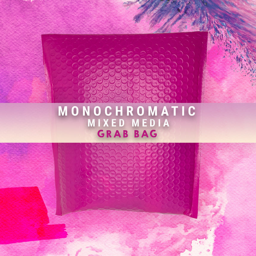 Monochromatic Mixed Media Grab Bag