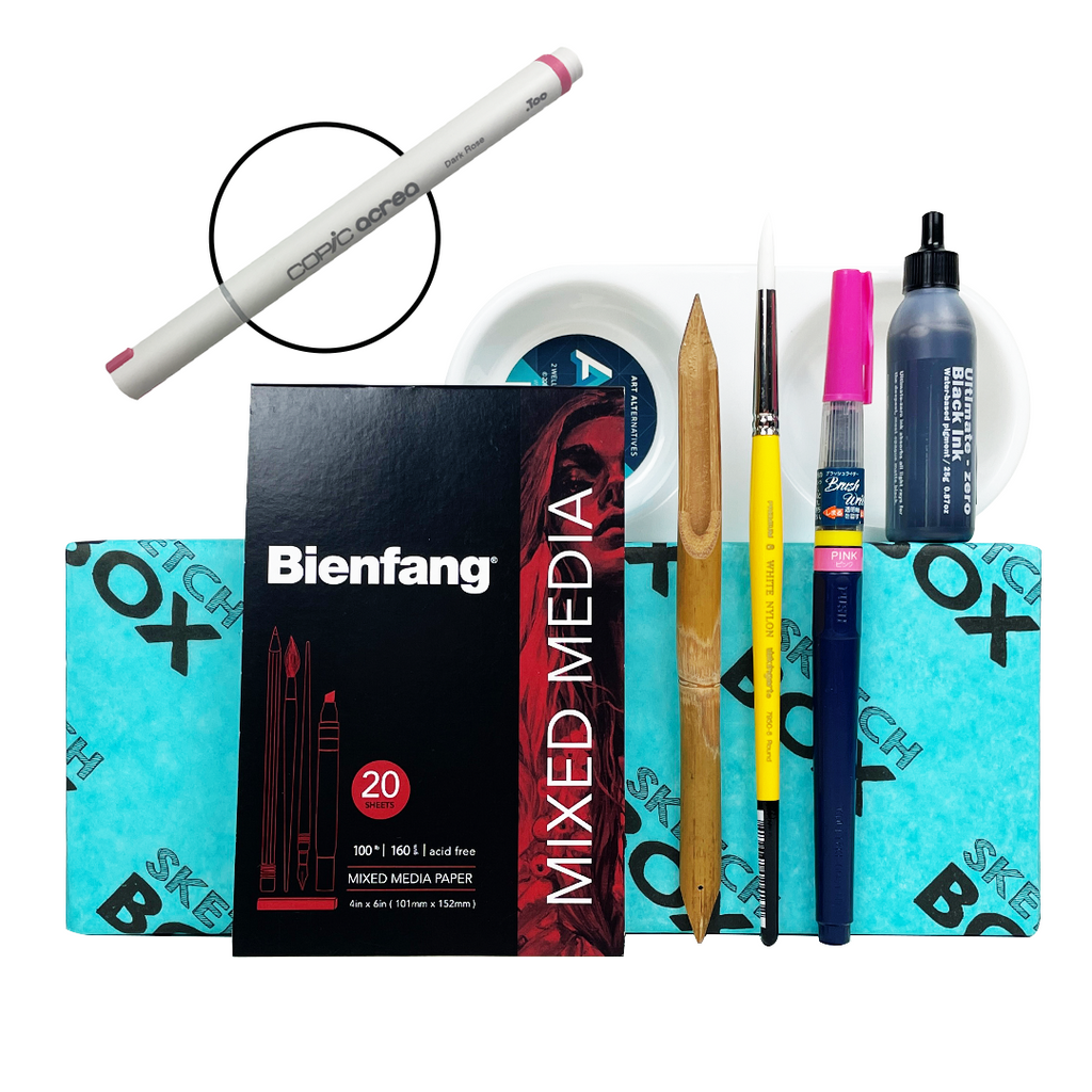 Premium Pink Ink Box ShopSketchBox