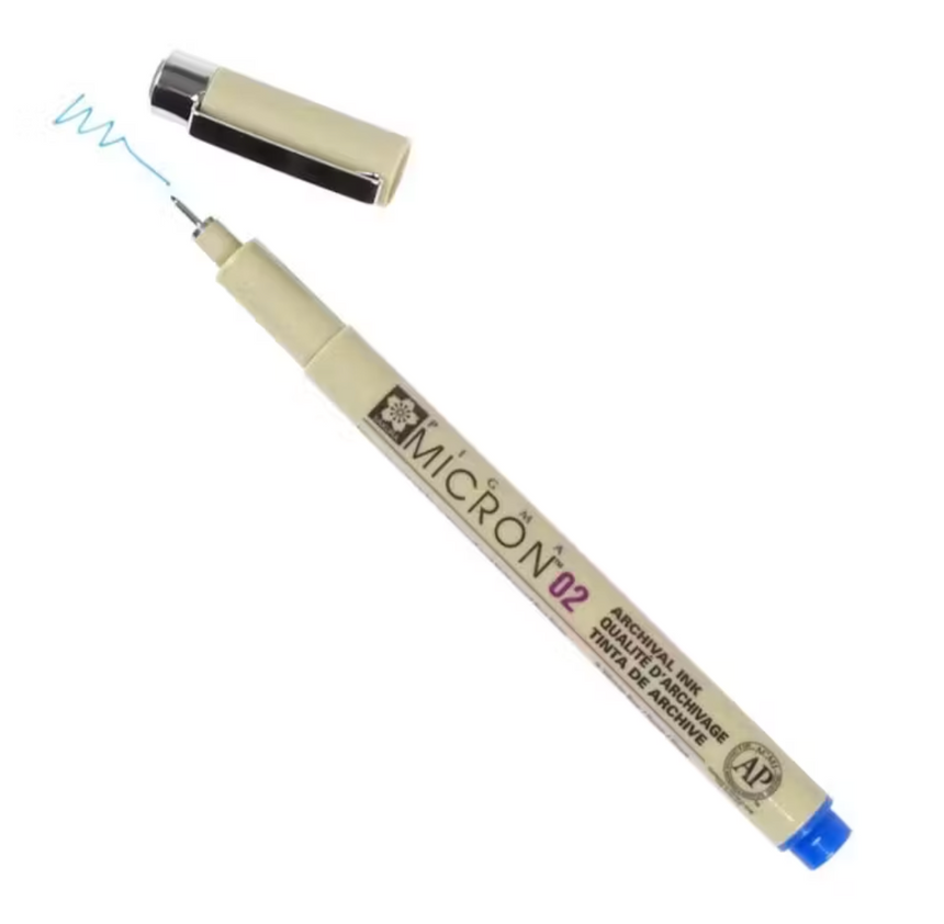 Sakura Pigma Micron Pen Blue 02 (.3mm)