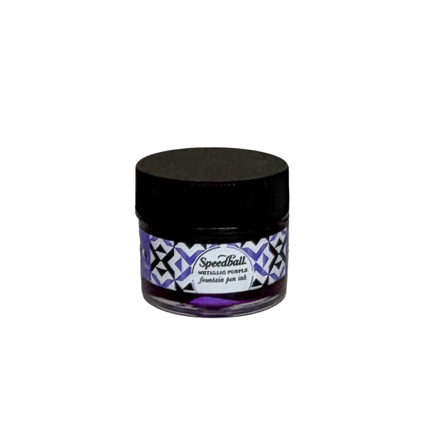 Speedball Fountain Ink-Metallic Purple 12ml