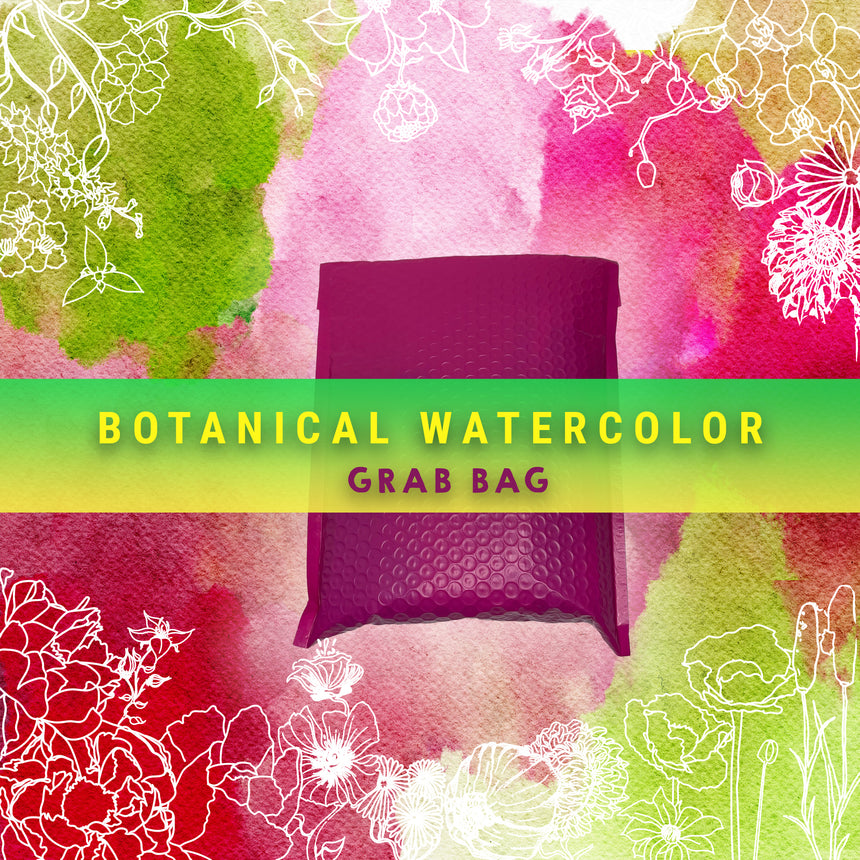 Botanical Art Watercolor Grab Bag