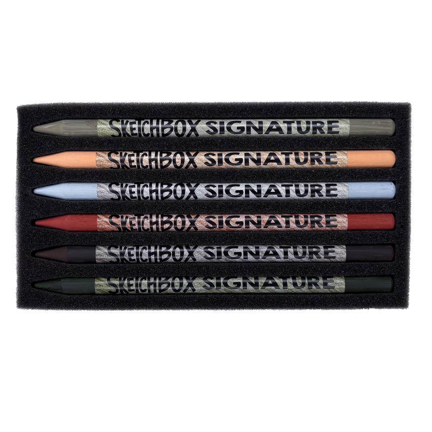 SketchBox Signature Woodless Pastel Pencil 6 Set