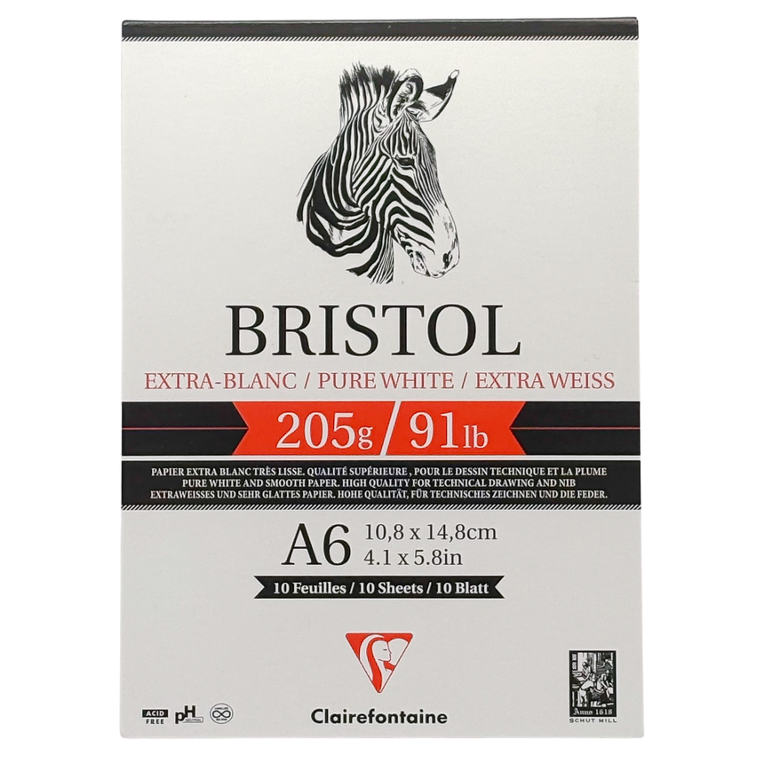 Clairefontaine Bristol Pad Extra White--4x6