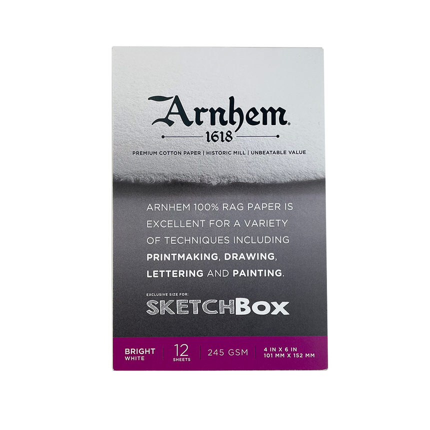 Arnhem 1618 Co-branded Pad White 4x6 12 sheet