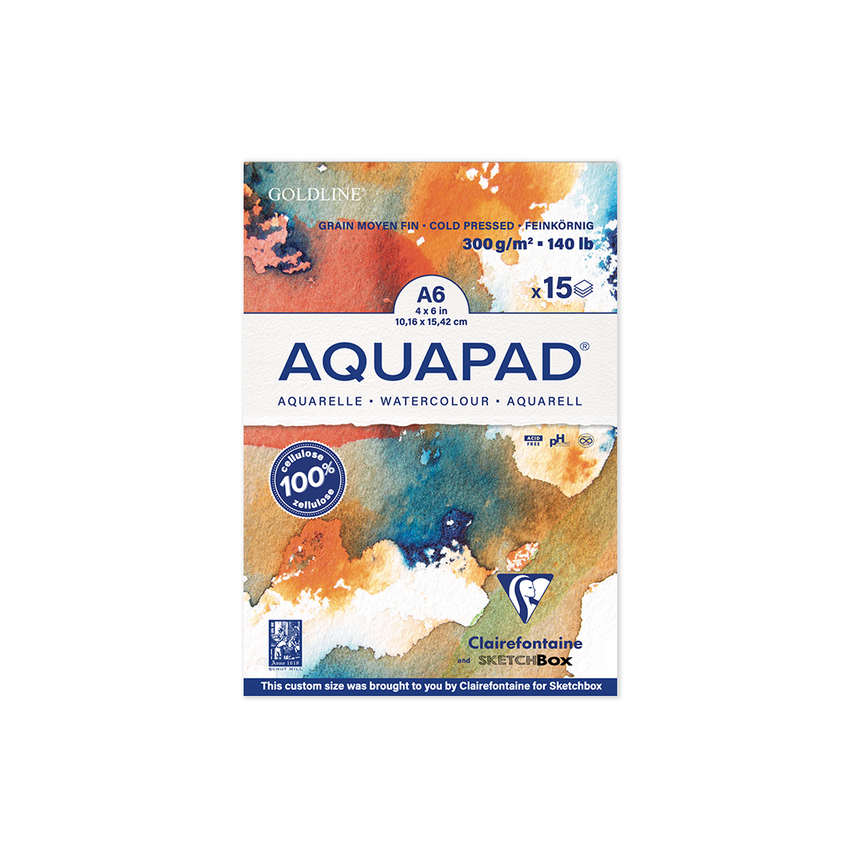 Clairfontaine Aqua Pad  4x6 15 sheets