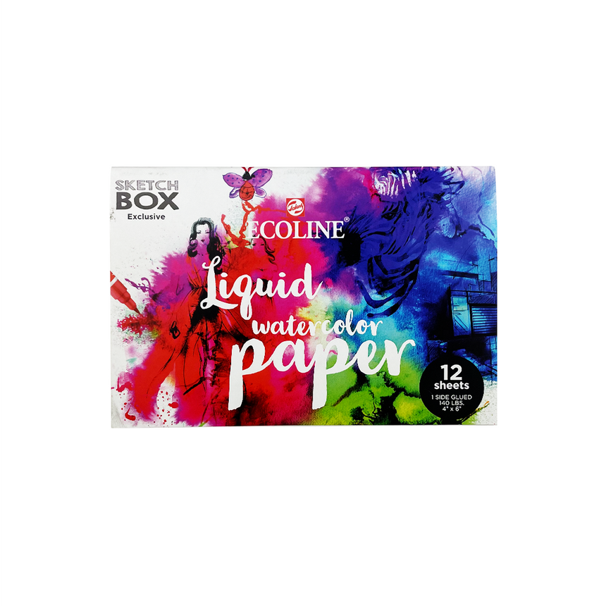 Ecoline 4x6 Liquid Watercolor Paper SketchBox Exclusive