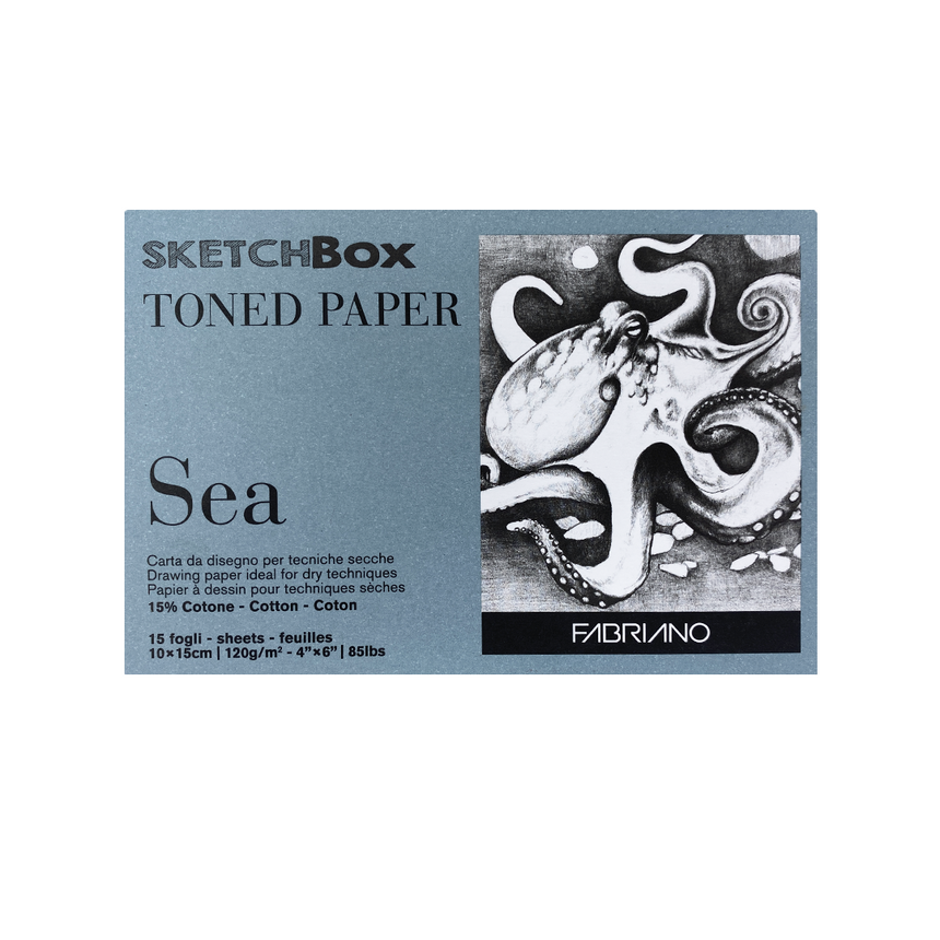 Fabriano Toned Paper Pad - Sea 4x6