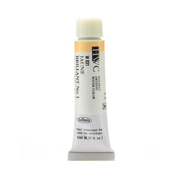 Holbein Aquarellfarbe Neapel-gelb – 5 Ml Tube, Hochpigmentiert, Absolut Lichtbeständig, Künstlerqualität