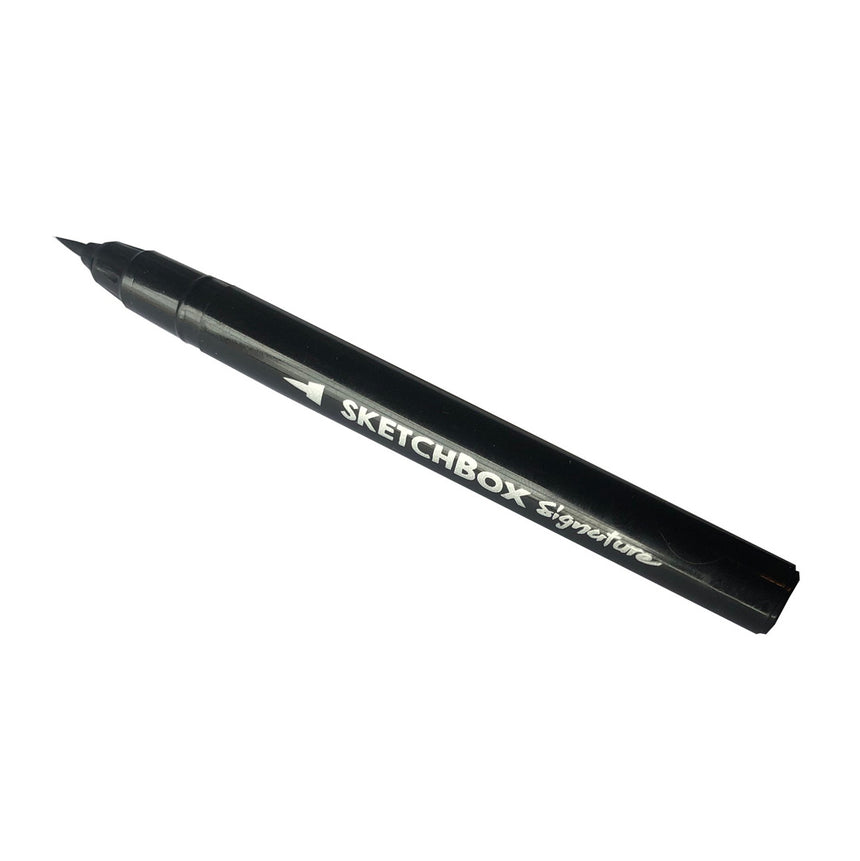 SketchBox Signature Pigment Liner Brush Pen - Black