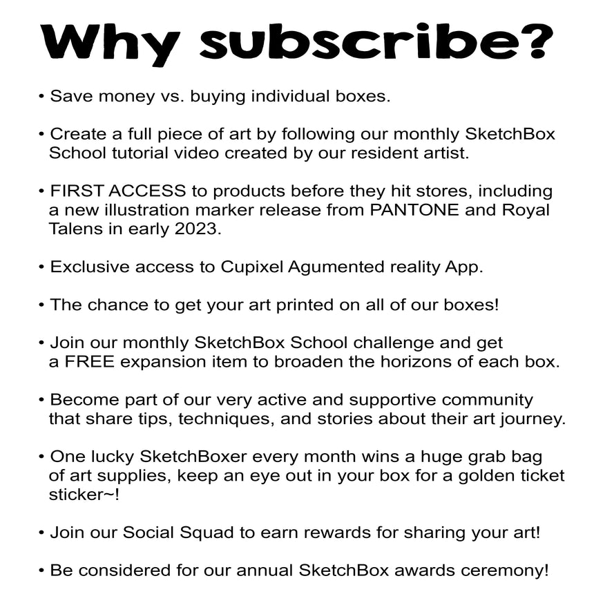 Basic SketchBox Subscription