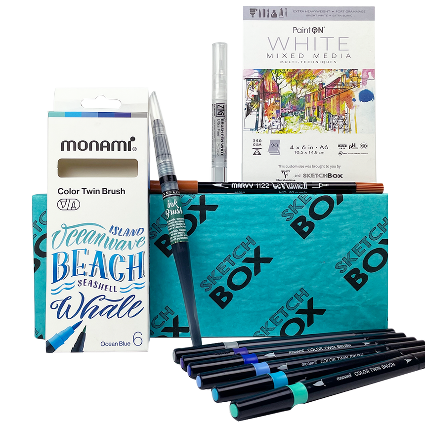 STITCH - Watercolor - Gift Box de Papeterie - 8pc. : ShopForGeek