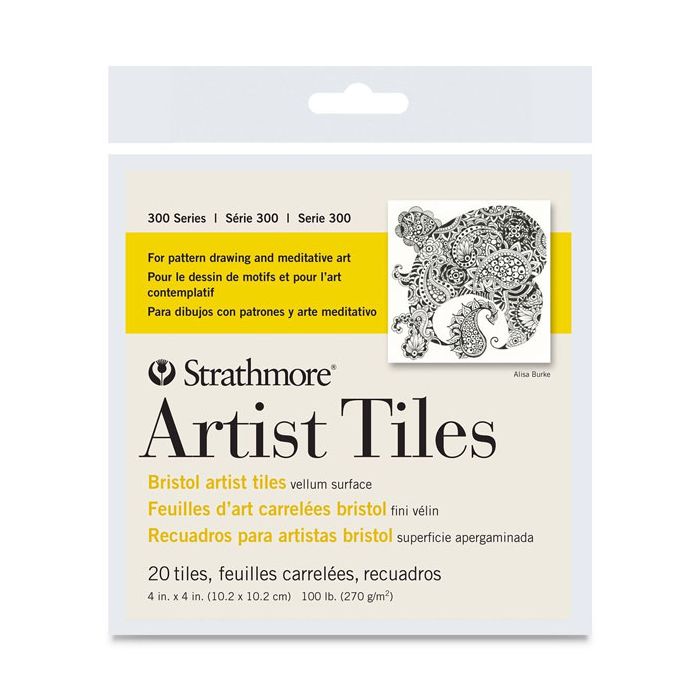 Strathmore 4x4" Artist tiles - Bristol vellum 300 series